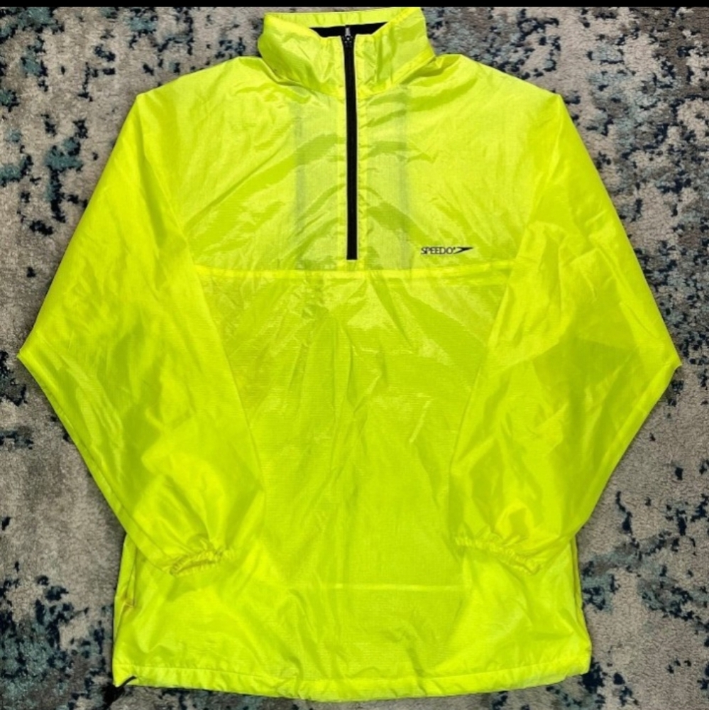New Speedo Yellow water-resistant windbreaker Speed small/medium